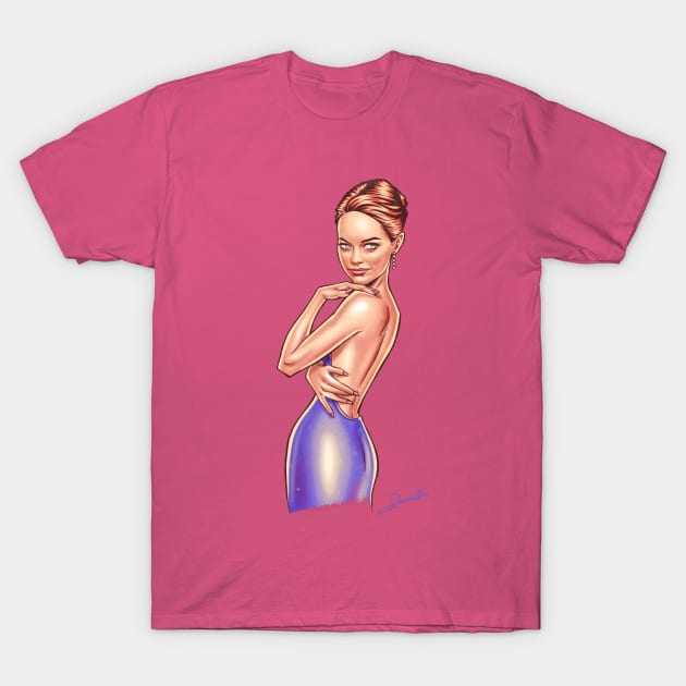 Emma Stone T-Shirt by renatodsc